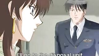 A girl with big eyes fucks passionately with a guy