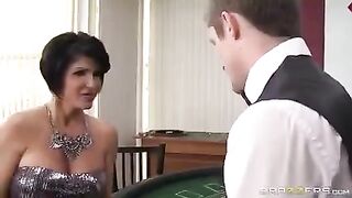 A woman lost a card game and had to pay with her pussy