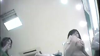 The camera is hidden at the checkout in the shop and it shoots up the skirts of girls