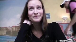 I paid for the girl's cock sucking in the toilet of a public place
