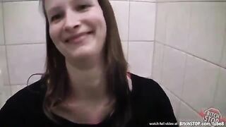 I paid for the girl's cock sucking in the toilet of a public place