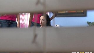 A couple has sex right at the college dormitory without hiding anything