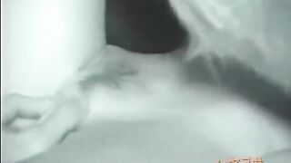 Guy licked pussy of his sleeping hairy Asian step-sis