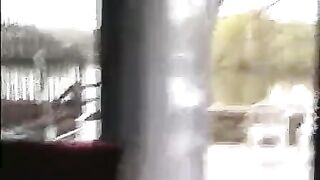 The man peeps under the skirt and fucks a slut