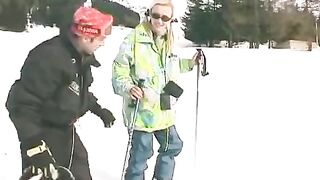 In the yard is winter, and it is chewing - a thrilling anal experience