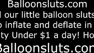 A girl was rubbing her boobs on the bed, getting more aroused