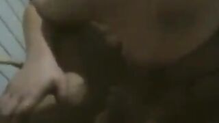 The fat woman danced naked in front of her husband, showcasing her curves