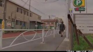 A Chinese woman in a uniform black pantyhose was roughly fucked
