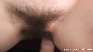 A neighbor with a natural pussy has been longing for intimacy