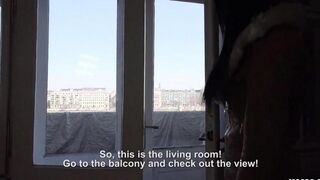 A beautiful brunette got housing in return for her body. A tourist story
