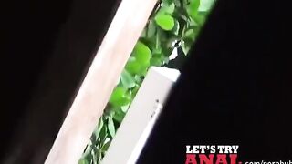 Redhead with big tits has sex on camera