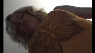 First Creamy for Ellie Louise, a 18 y.o. blonde teen with natural tits