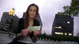 A cute beauty got fucked right on the street in a daring encounter