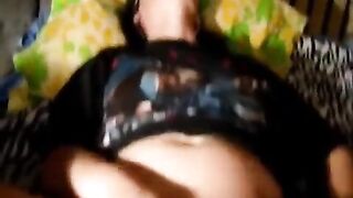 A cute girl has sex with a young guy on camera