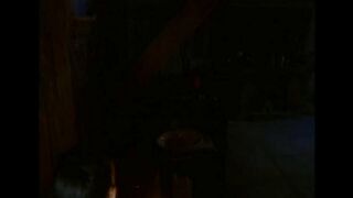 Girl in medieval clothes has sex with a guy