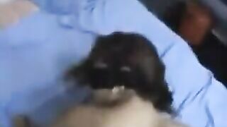 A deep point was in the hands of a bent girlfriend
