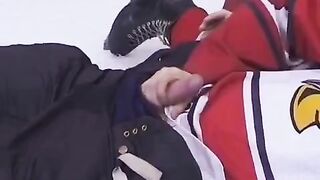 The fan gave the hockey player her ass to fuck