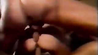 Sperm exchange through hands, a wild swingers group scene
