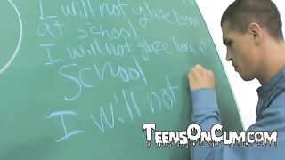 The man licks the wet pussy of his pretty student