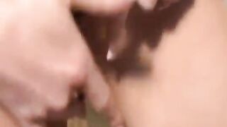 An older man is worried, but his hot girlfriend knows what to do