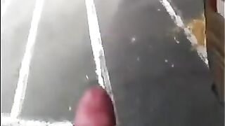 The guy masturbates in the street, passers-by are looking for him
