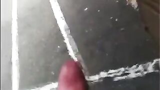 The guy masturbates in the street, passers-by are looking for him
