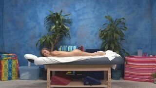 A young lady receives a sensual massage that turns erotic