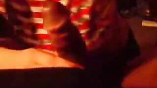 A blowjob with a sexy girl in a homemade video