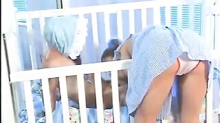 The minigrant babysitter with natural small tits was fucked by a man
