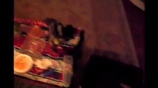 A drunk girl ended up in the trash, but she managed to please someone with her skills