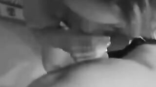The girl is not embarrassed to take a cock and sperm in her mouth