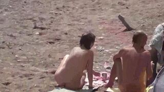 Bathing in the sea without any clothes is very exciting
