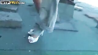 Tourist left Pikaper in the ass in the mountains for sex