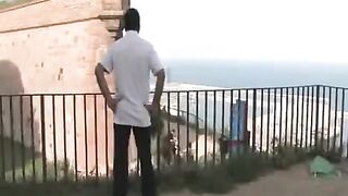 Group sex in the public area with young and sexy participants