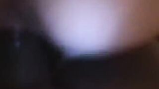 Latin girl receives a big black cock in her wet hole