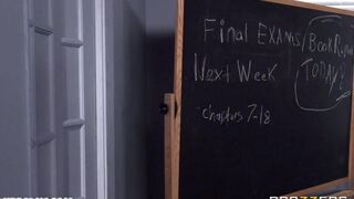 A student fucks his teacher in a steamy classroom encounter