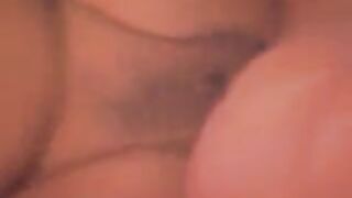 A mature woman with big natural tits woke up on the bed