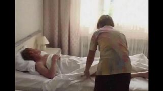 The girl was so horny she woke her dad from sleep