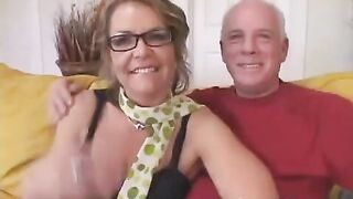 The old grandfather gave his wife a student to teach