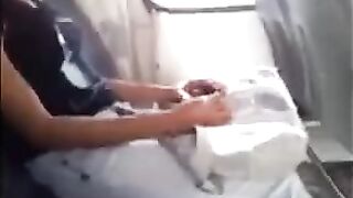 The man showed his impressive dick to a beautiful girl