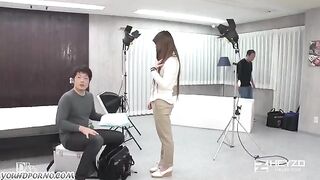 Asian girl lost her virginity at the casting