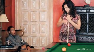 A man made the cunnilingus for his girlfriend, a beautiful girl