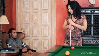 A man made the cunnilingus for his girlfriend, a beautiful girl