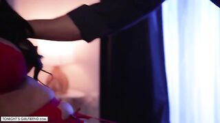 Jamie Michelle, in sexy lingerie and stockings, cheats on her husband