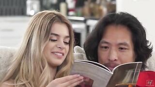 The girl is a little naughty but very nice in this scene