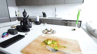 A man got a free use mother-in-law to clean up the house