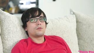 A man gets rid of bad thoughts by fucking a beautiful woman on the bed
