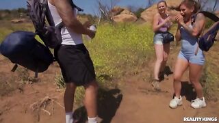 Sex on the nature, outdoor fuck adventure