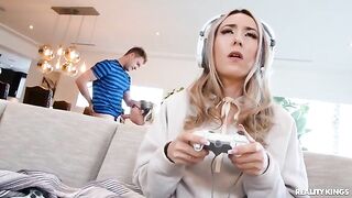 Nerd guy fucked his GF’s gaming console obsession