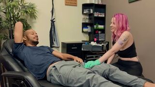 Fun with a guy with a tattoo and an impressive size